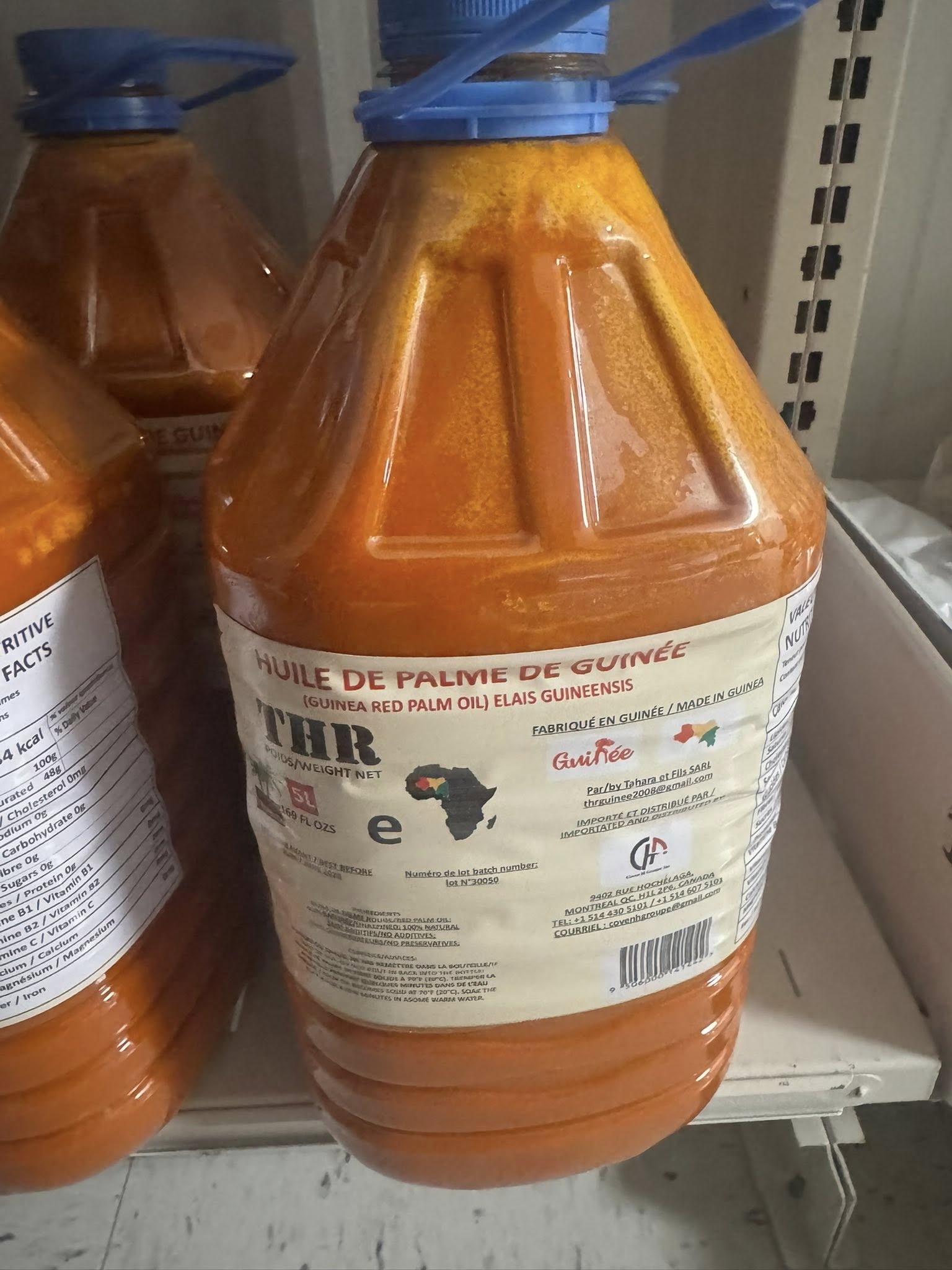 Huile de palme rouge Guinée